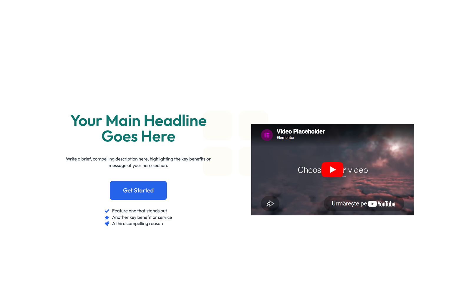 Split Hero with Text and Counters Left and Image Right 20 - Elementor component