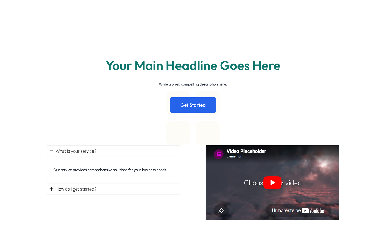 Split Hero with Text and Counters Left and Image Right 21 - Elementor component