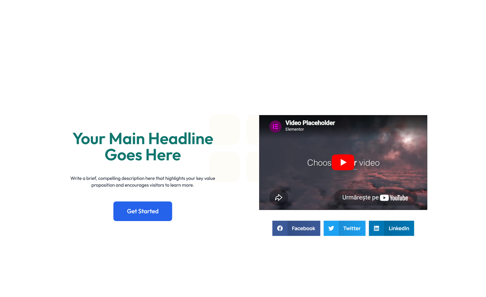 Split Hero with Image Left and Text Right and CTA 22 - Elementor component