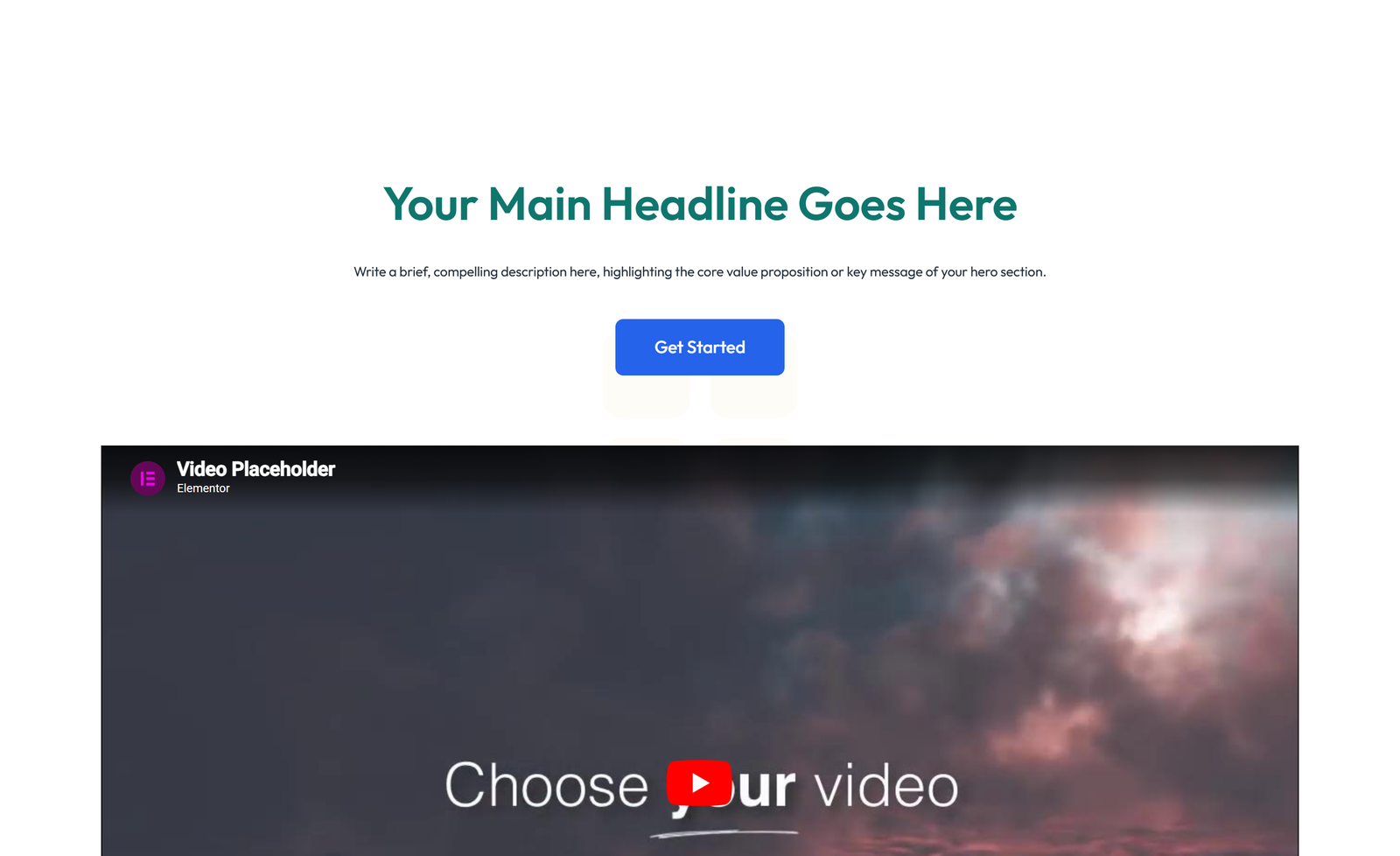 Split Hero with Text Left and Image Right and Two Buttons 23 - Elementor component