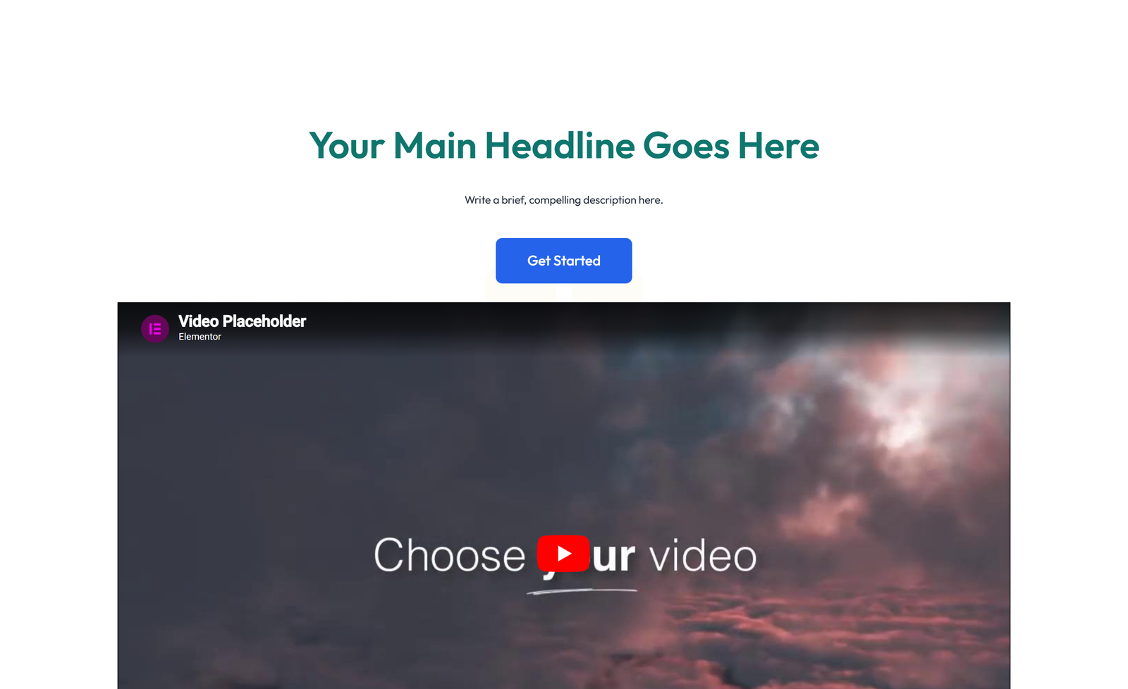Split Hero with Text Left and Image Right and Two Buttons 25 - Elementor component