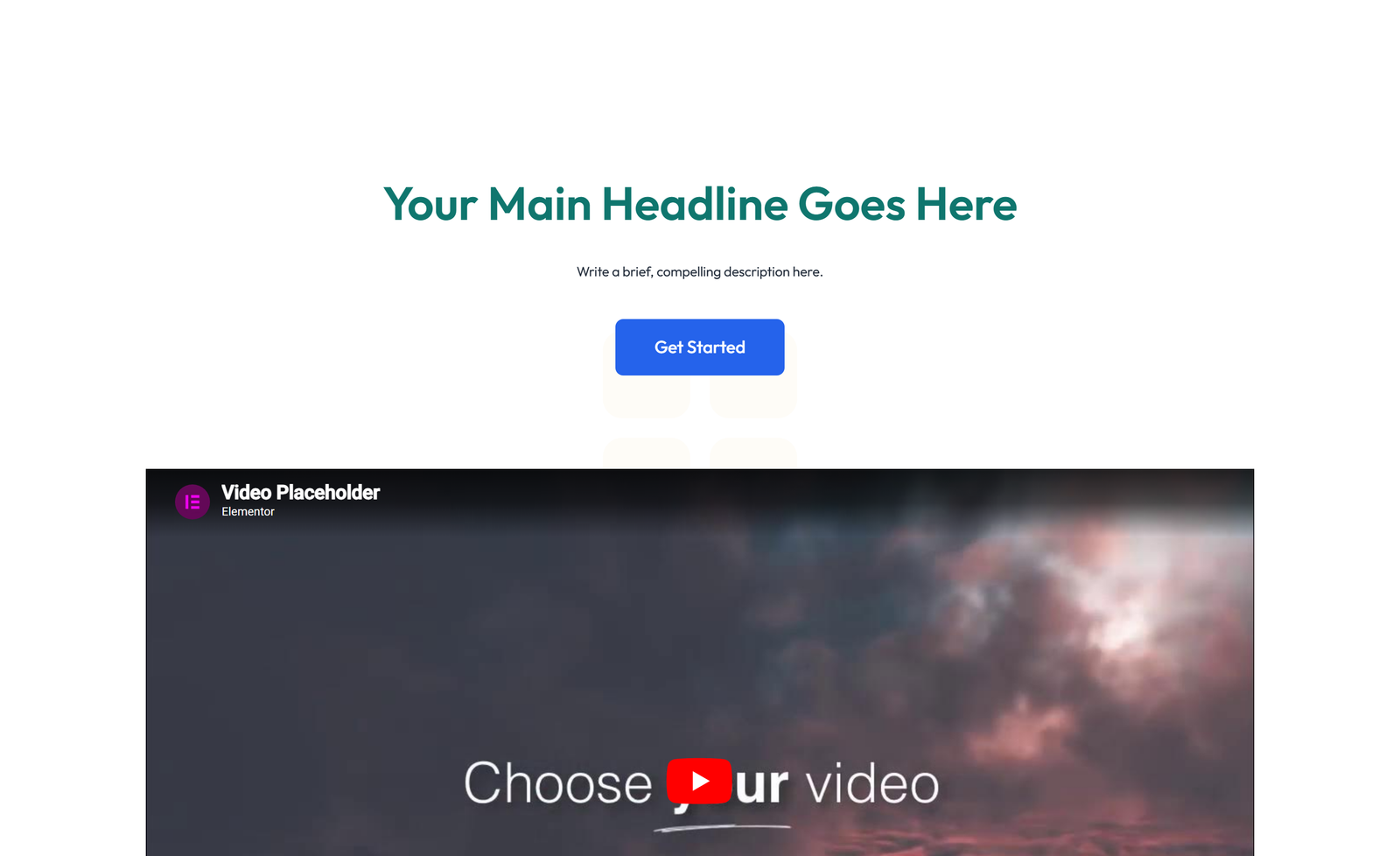 Split Hero with Image Left and Text Right and CTA 25 - Elementor component