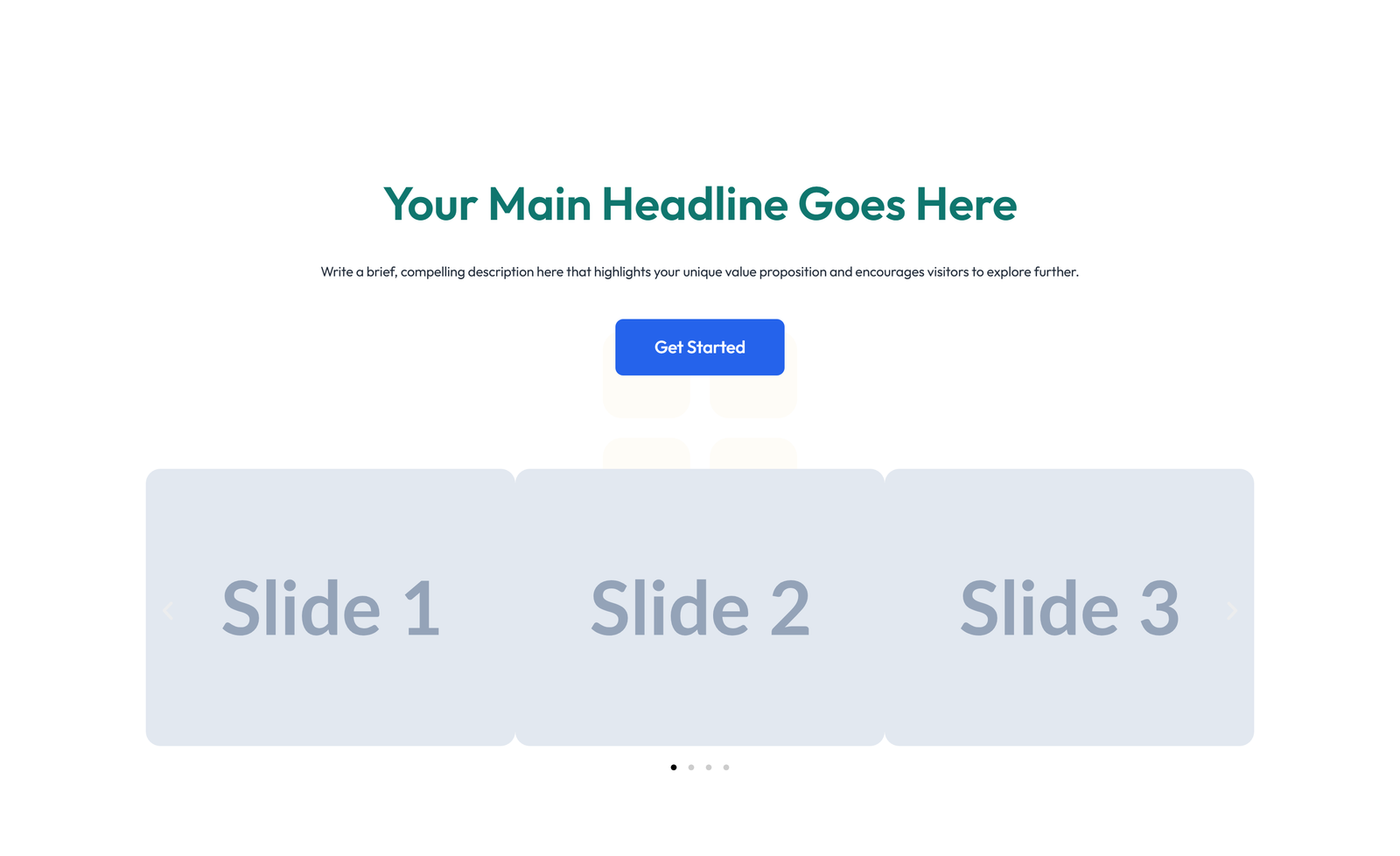 Centered Hero with H1, Subtitle, CTA, Social Icons 31 - Elementor component
