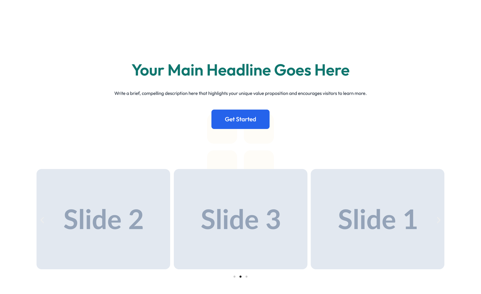 Centered Hero with H1, Subtitle, CTA Button 32 - Elementor component