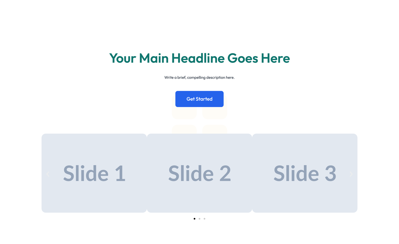 Centered Hero with H1, Subtitle, CTA Button 33 - Elementor component