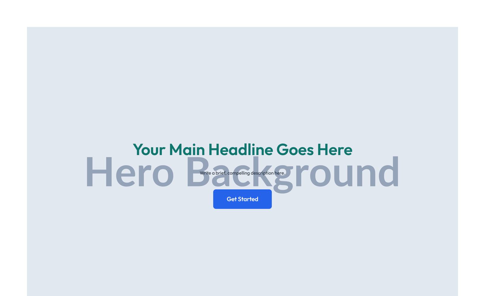 Centered Hero with H1, Subtitle, CTA Button 34 - Elementor component