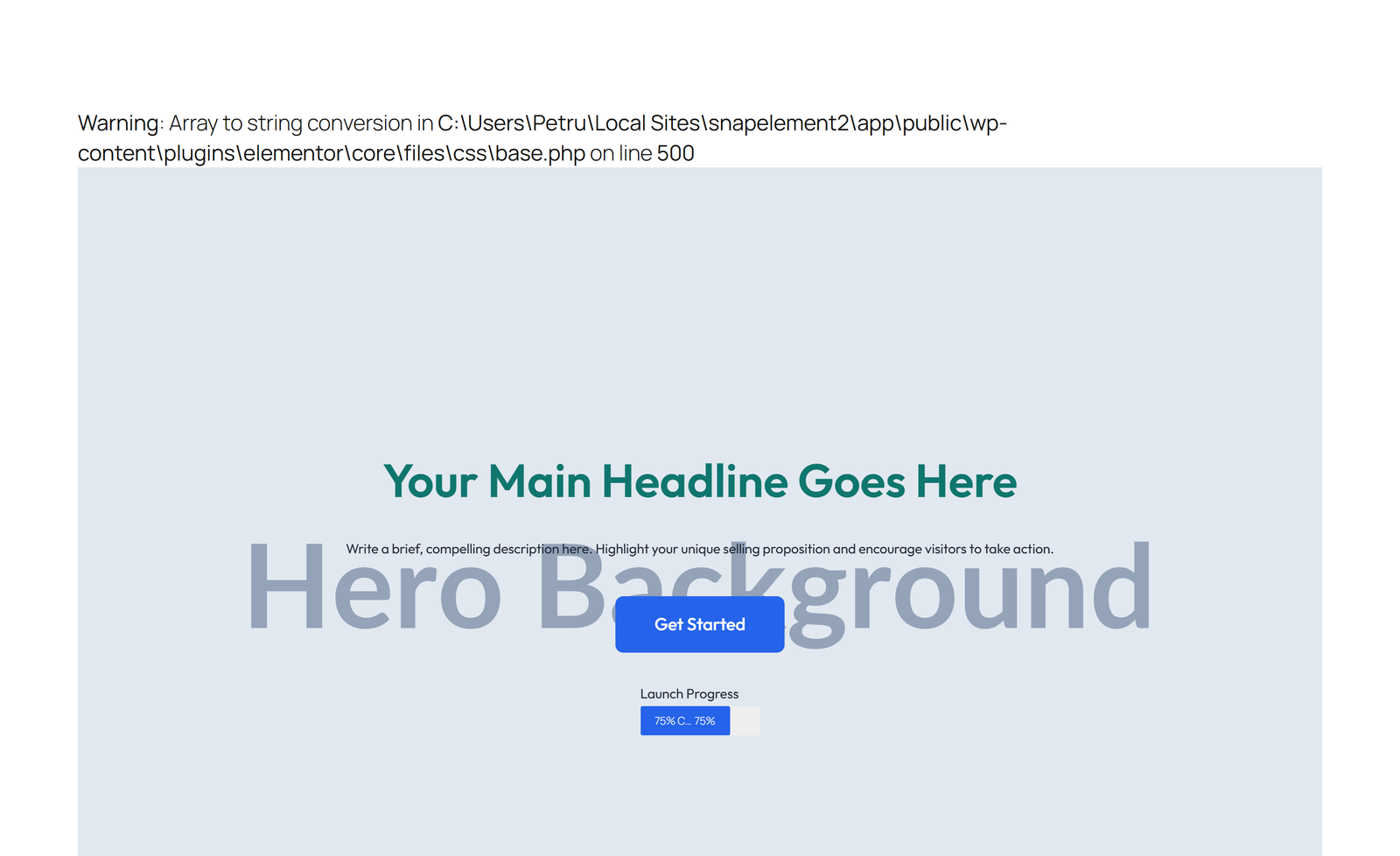 Centered Hero with H1, Subtitle, CTA, Trust Logos 35 - Elementor component