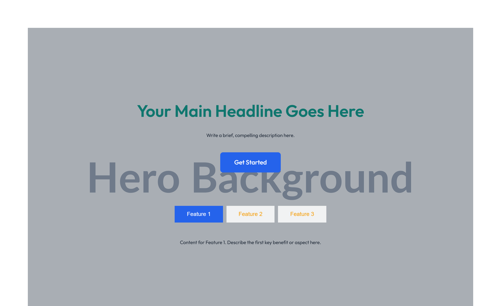 Centered Hero with H1, Subtitle, Two CTA Buttons 35 - Elementor component