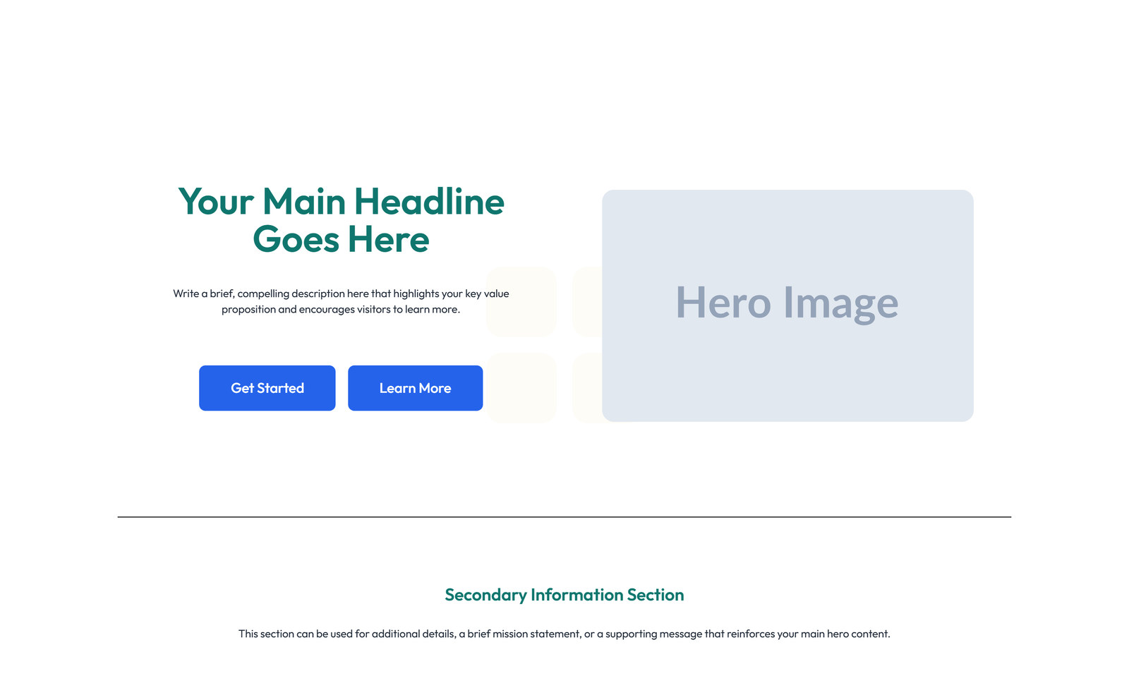 Split Hero with Text and Counters Left and Image Right 44 - Elementor component
