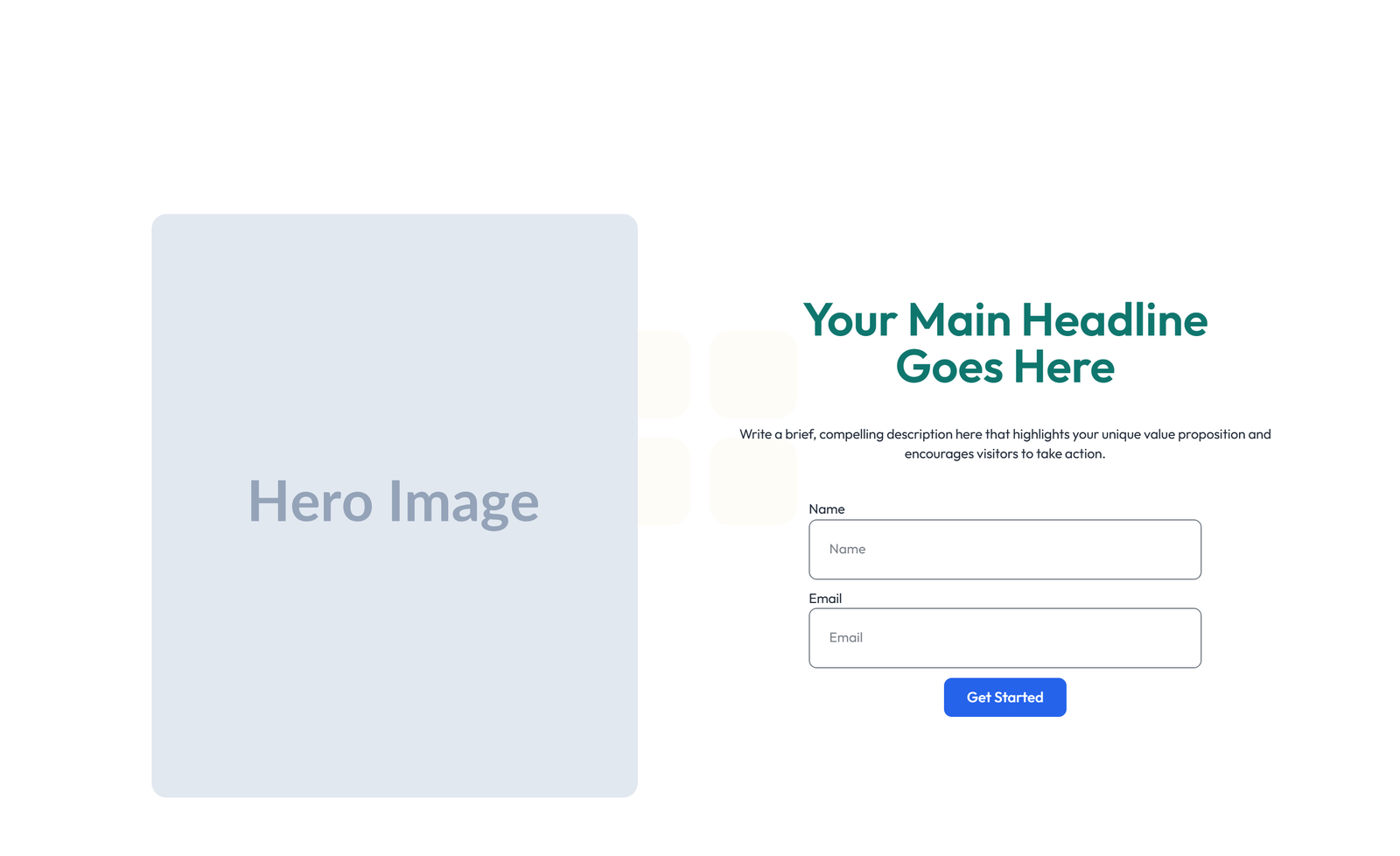 Centered Hero with H1, Subtitle, CTA, 3 Counter Stats 46 - Elementor component