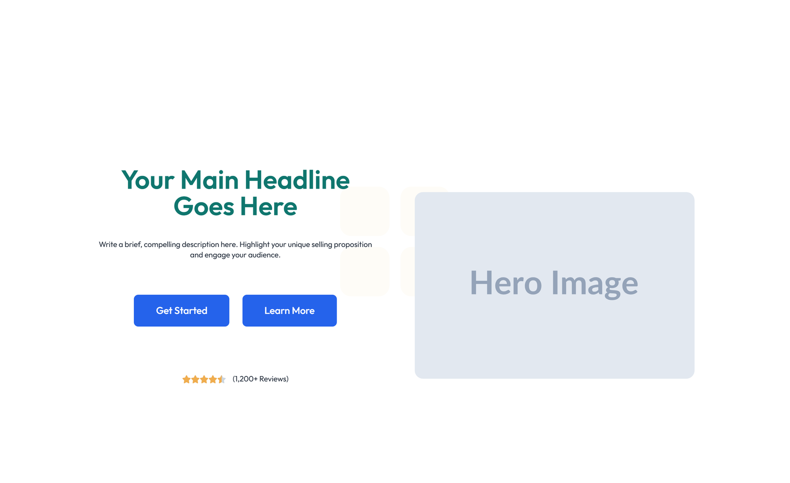 Centered Hero with H1, Subtitle, CTA, Trust Logos 48 - Elementor component