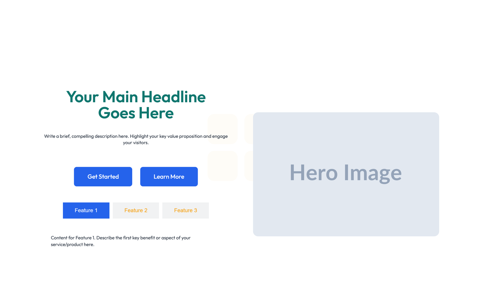 Split Hero with Image Left and Text Right and CTA 49 - Elementor component