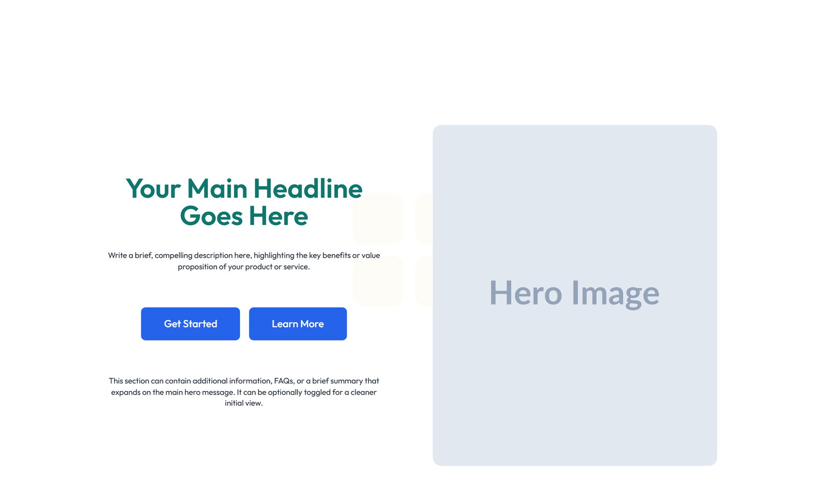 Centered Hero with H1, Subtitle, CTA, 3 Counter Stats 50 - Elementor component