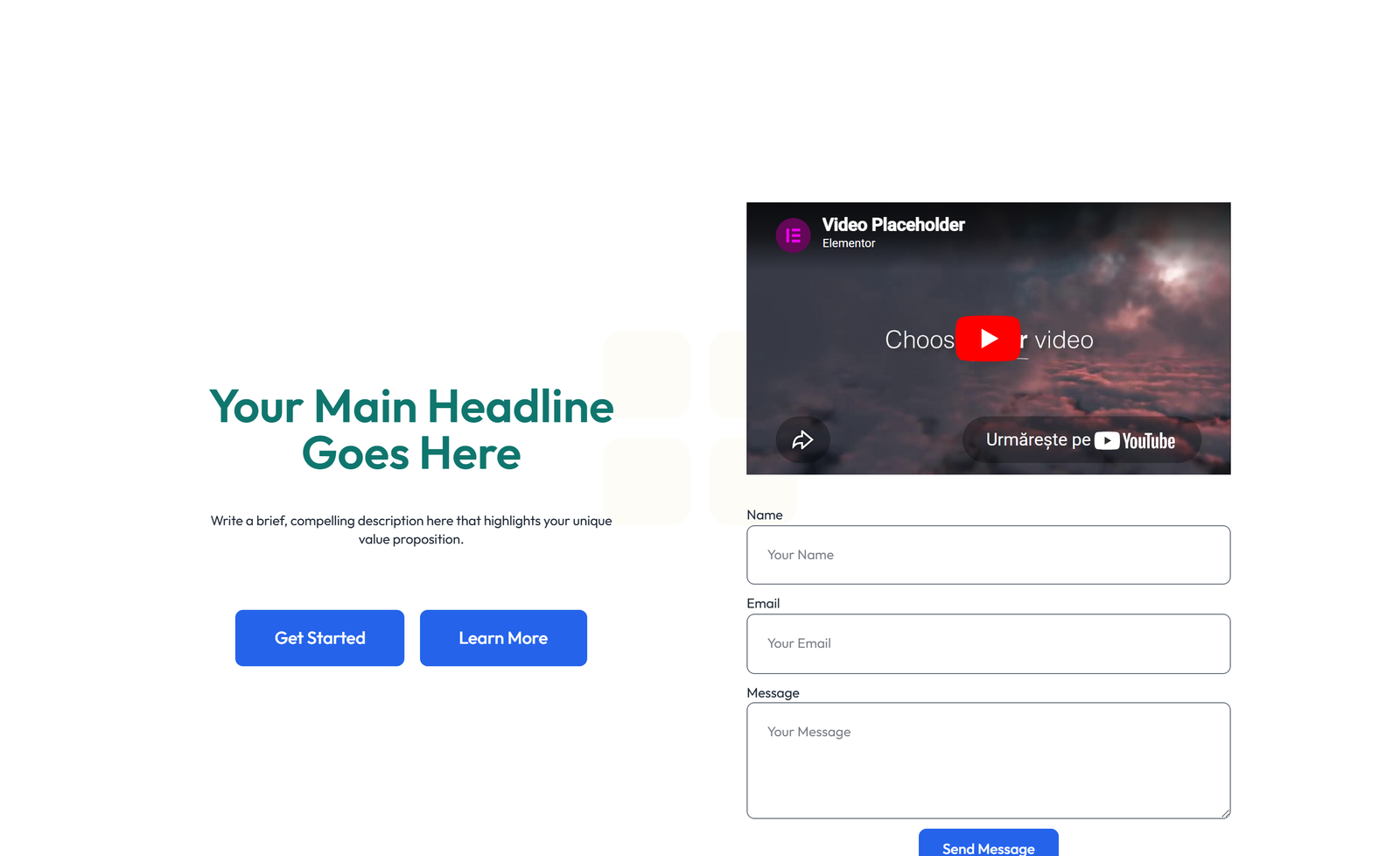 Split Hero with Text and Counters Left and Image Right 59 - Elementor component