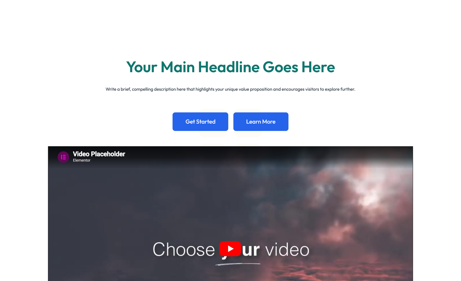 Split Hero with Text Left and Image Right and Two Buttons 63 - Elementor component