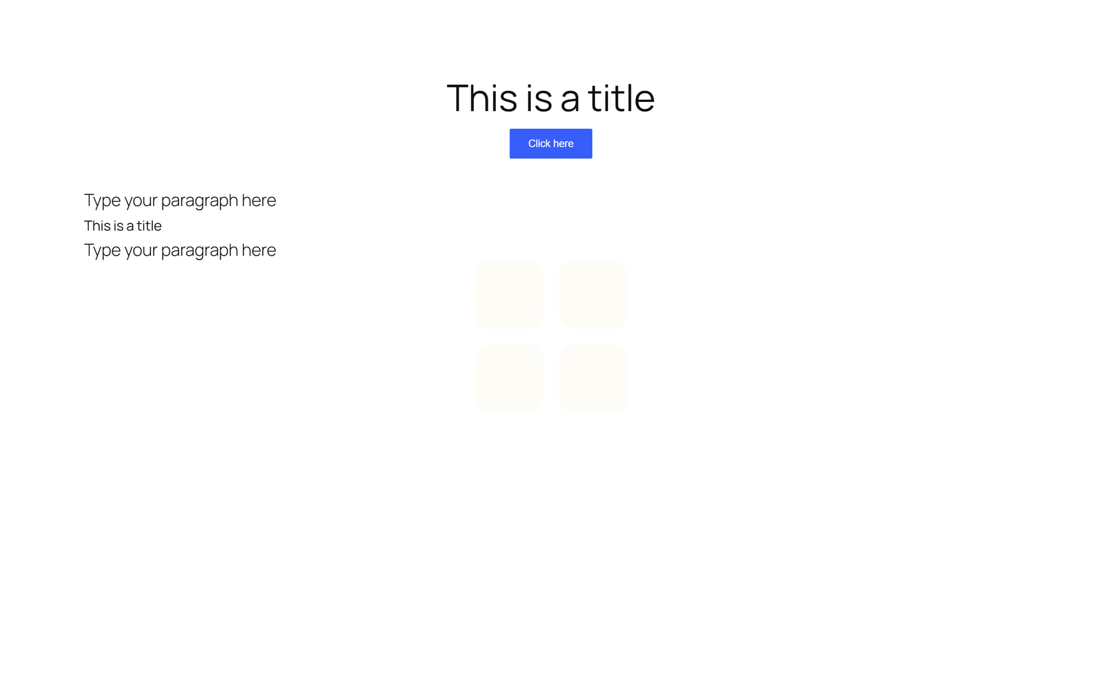 Screenshot of Centered Hero with Button and Pull Quote - Elementor Hero Sections component