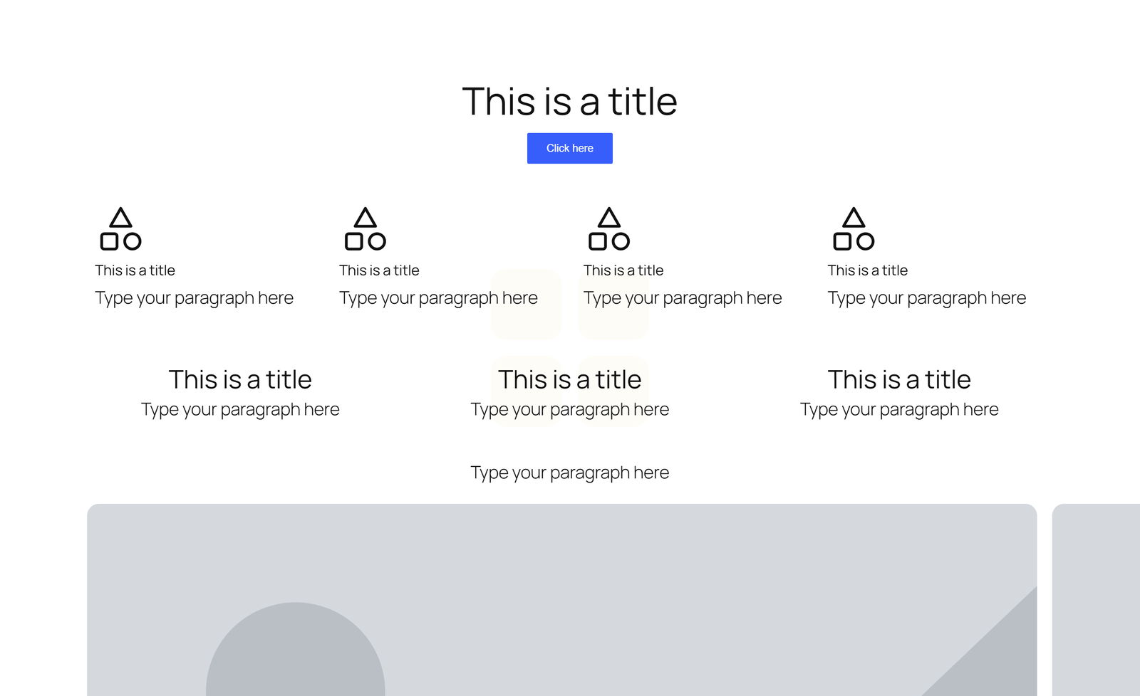 Centered Hero with Four Icon Cards, Logos, and Stats - Elementor component