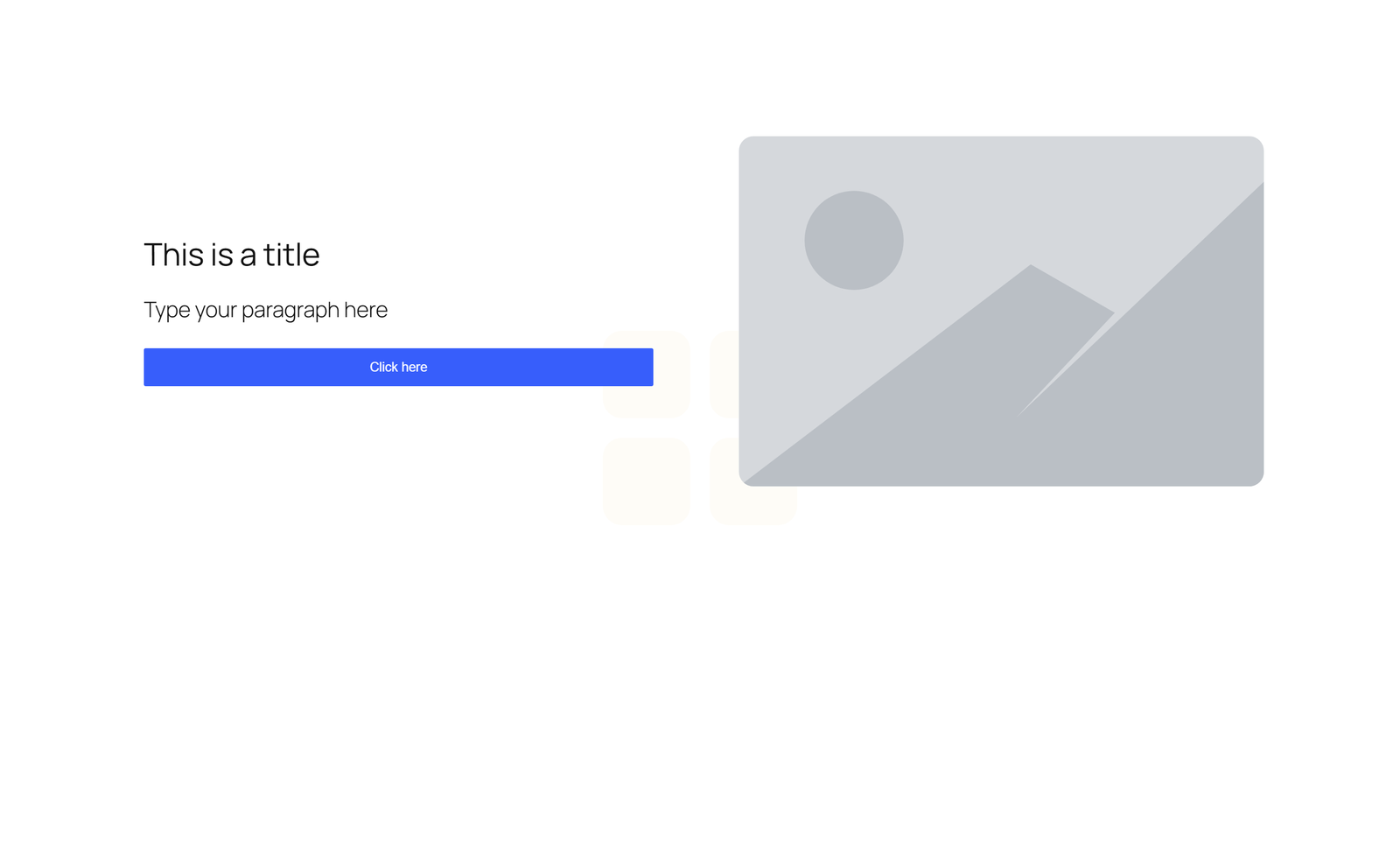 Centered Hero with Dual Call-to-Action Buttons - Elementor component