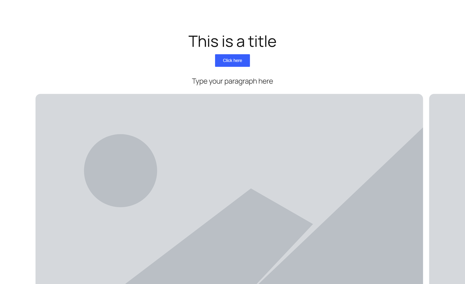 Centered Hero with Single Button and 5-logo Row - Elementor component
