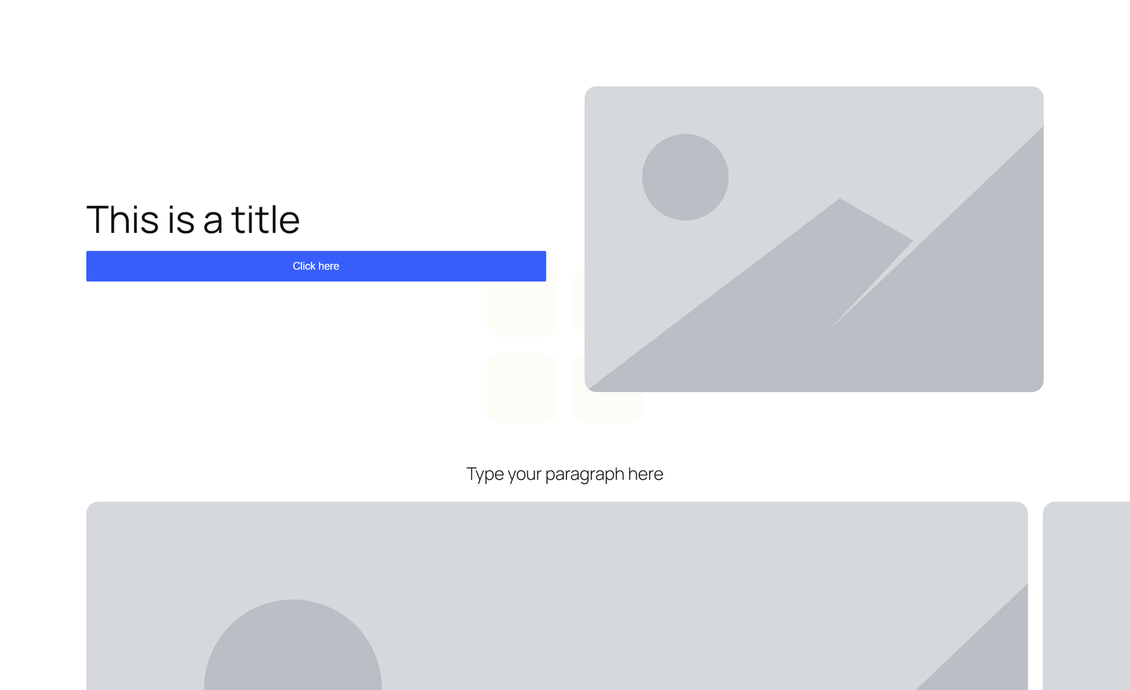Centered Hero with Single Button and 5-logo Row 2 - Elementor component