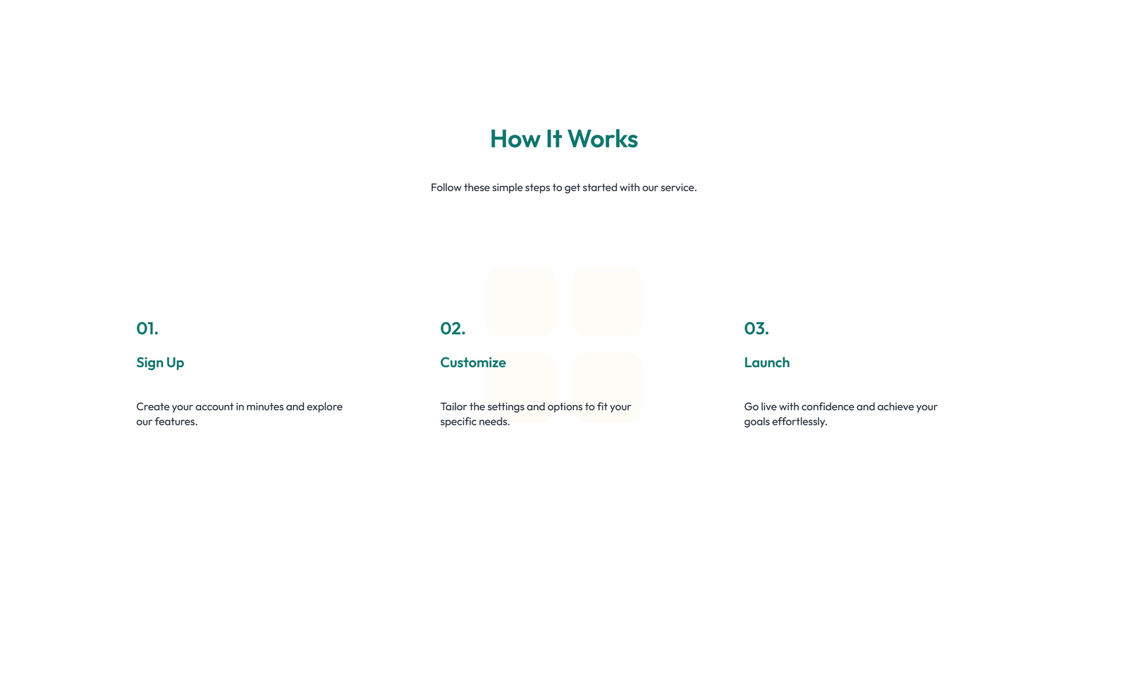 Screenshot of How It Works Layout Style 2 3 - Elementor How It Works / Process component