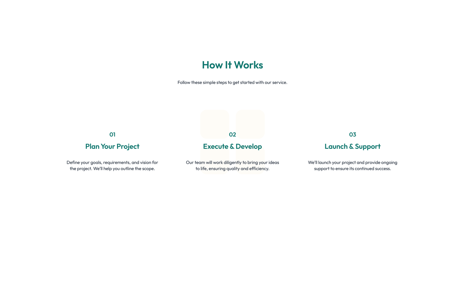 Screenshot of How It Works Layout Style 6 3 - Elementor How It Works / Process component