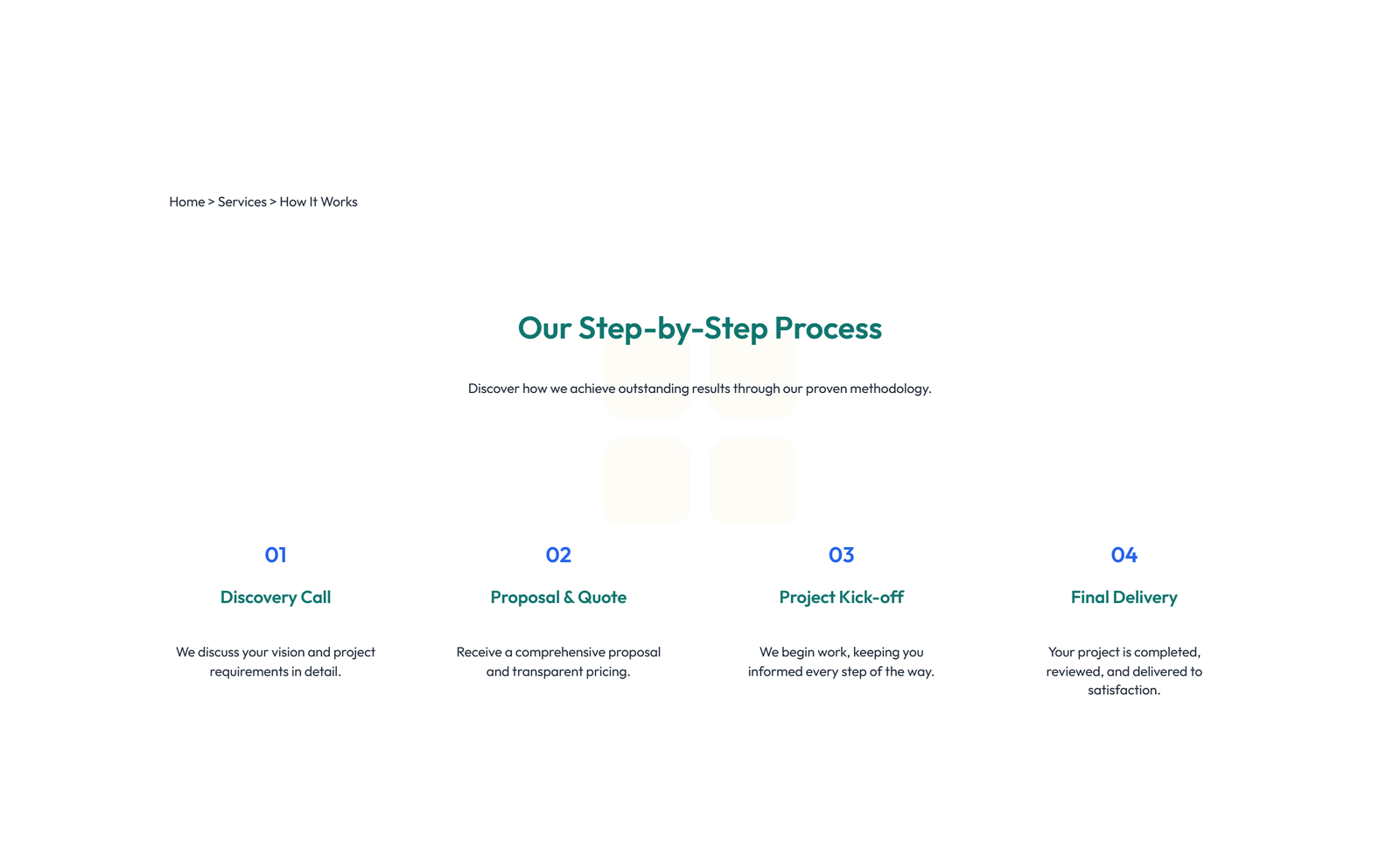Screenshot of How It Works Layout Style 6 7 - Elementor How It Works / Process component