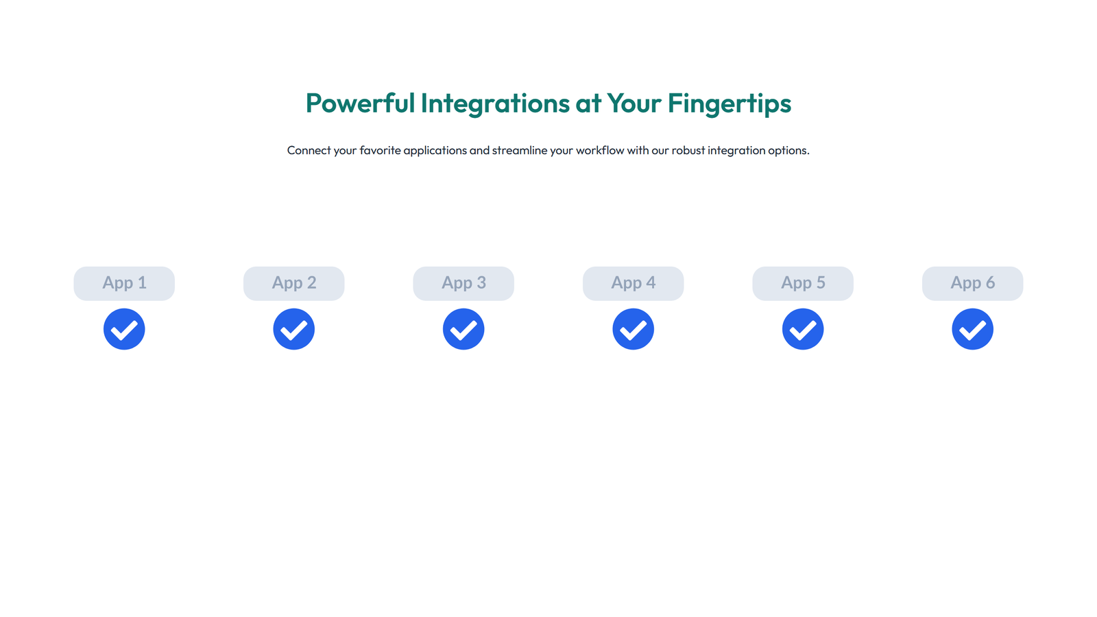 Screenshot of Integration Layout Style 5 - Elementor Integrations / Apps component