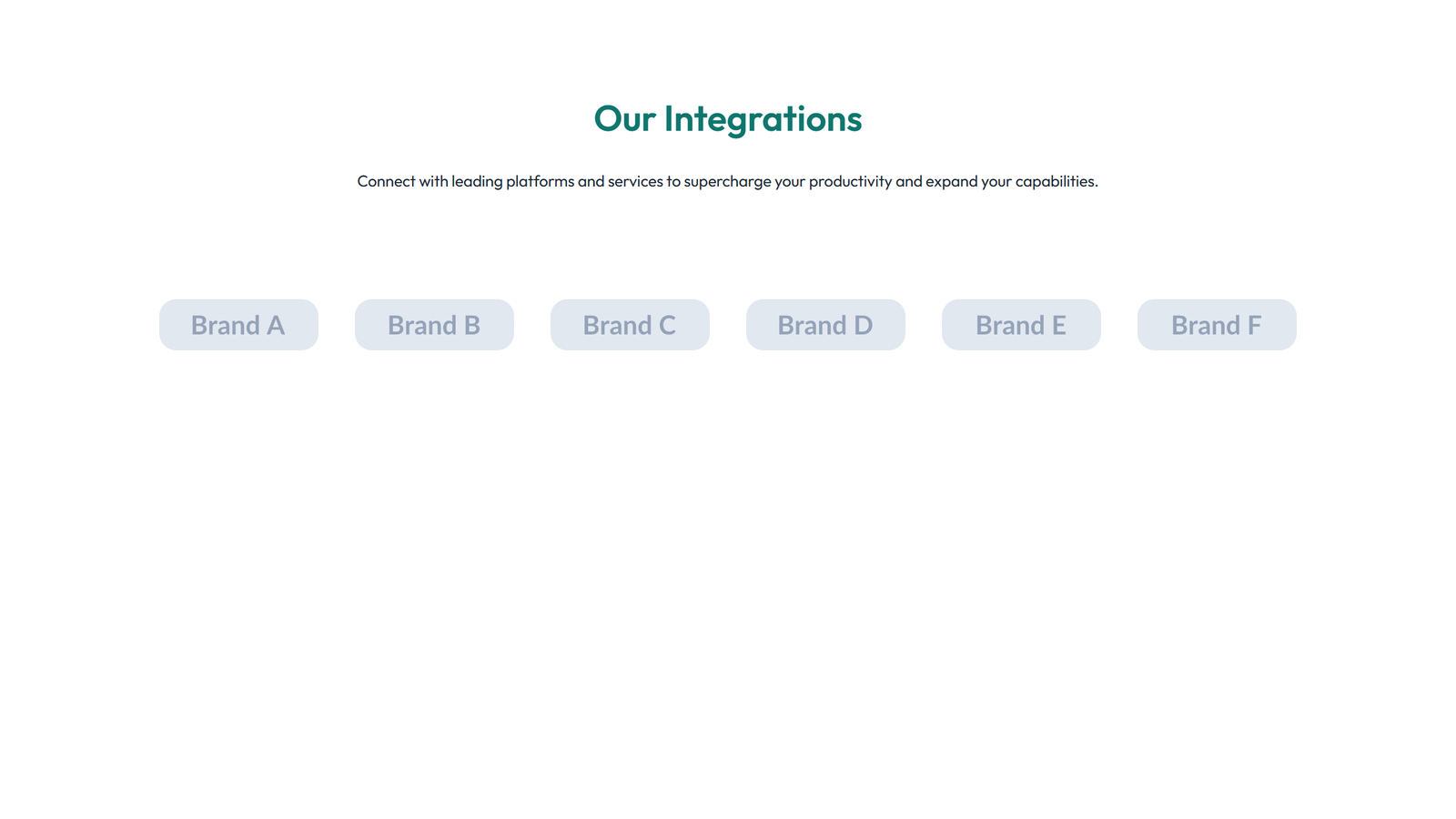 Screenshot of Integration Layout Style 6 - Elementor Integrations / Apps component