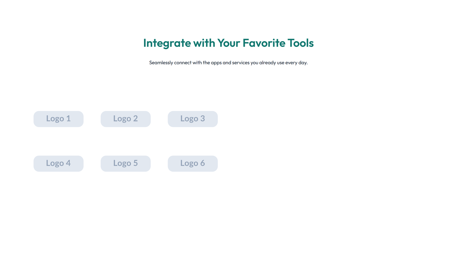 Screenshot of Integration Layout Style 1 2 - Elementor Integrations / Apps component