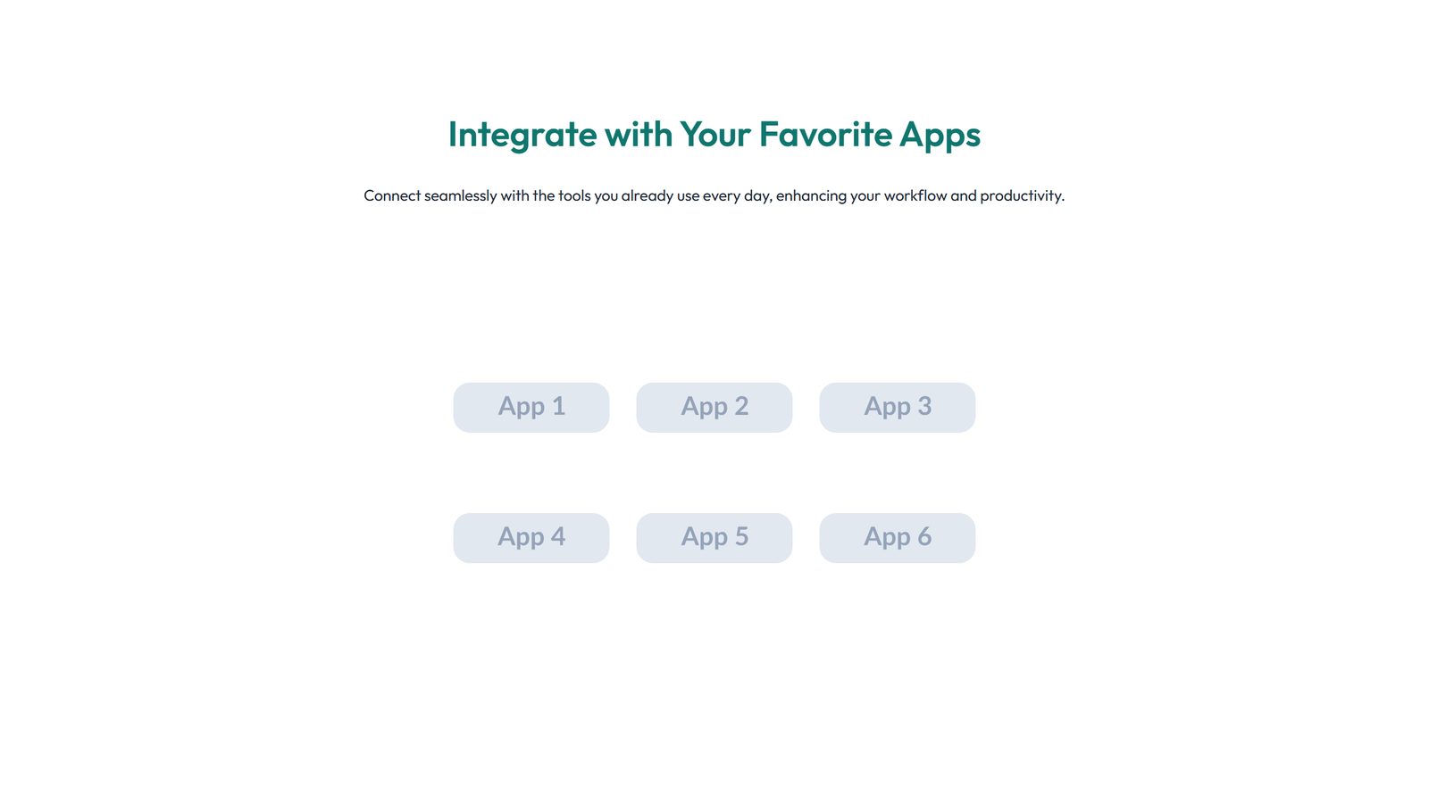 Screenshot of Integration Layout Style 3 3 - Elementor Integrations / Apps component