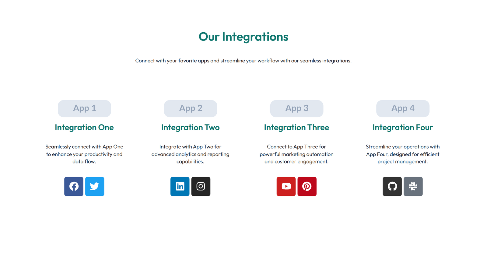Integration Layout Style 4 6 - Elementor component
