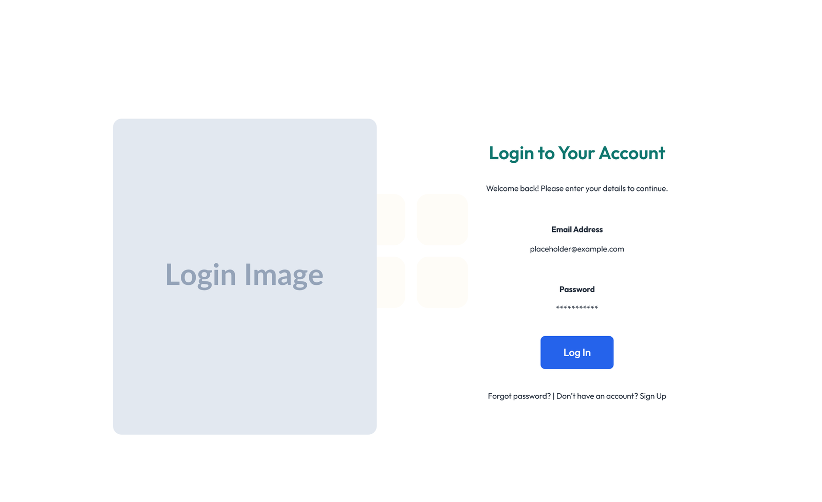 Login Layout Style 3 6 - Elementor component