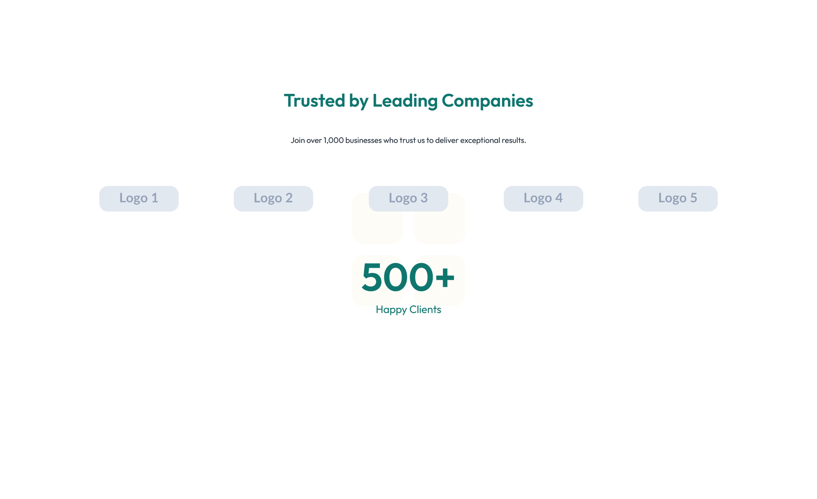 Screenshot of Logo Showcase Layout Style 1 3 - Elementor Logo / Trust Bars component