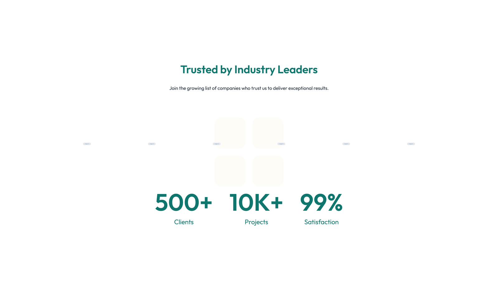 Screenshot of Logo Showcase Layout Style 5 6 - Elementor Logo / Trust Bars component