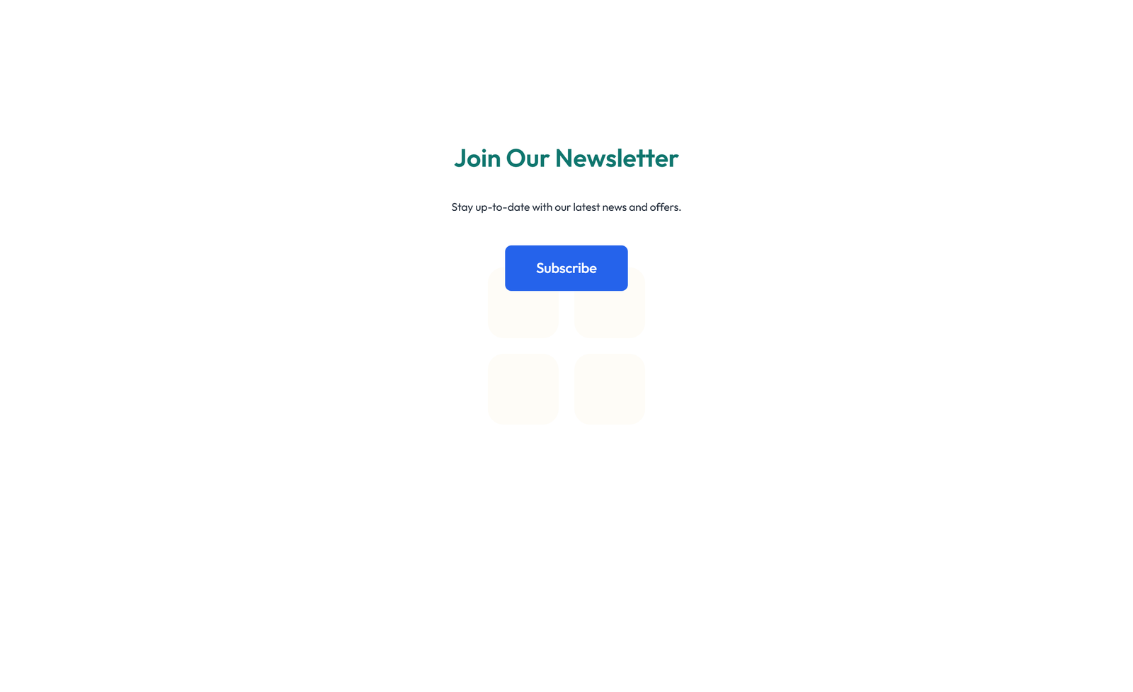 Screenshot of Newsletter Layout Style 1 - Elementor Newsletter / Signup component