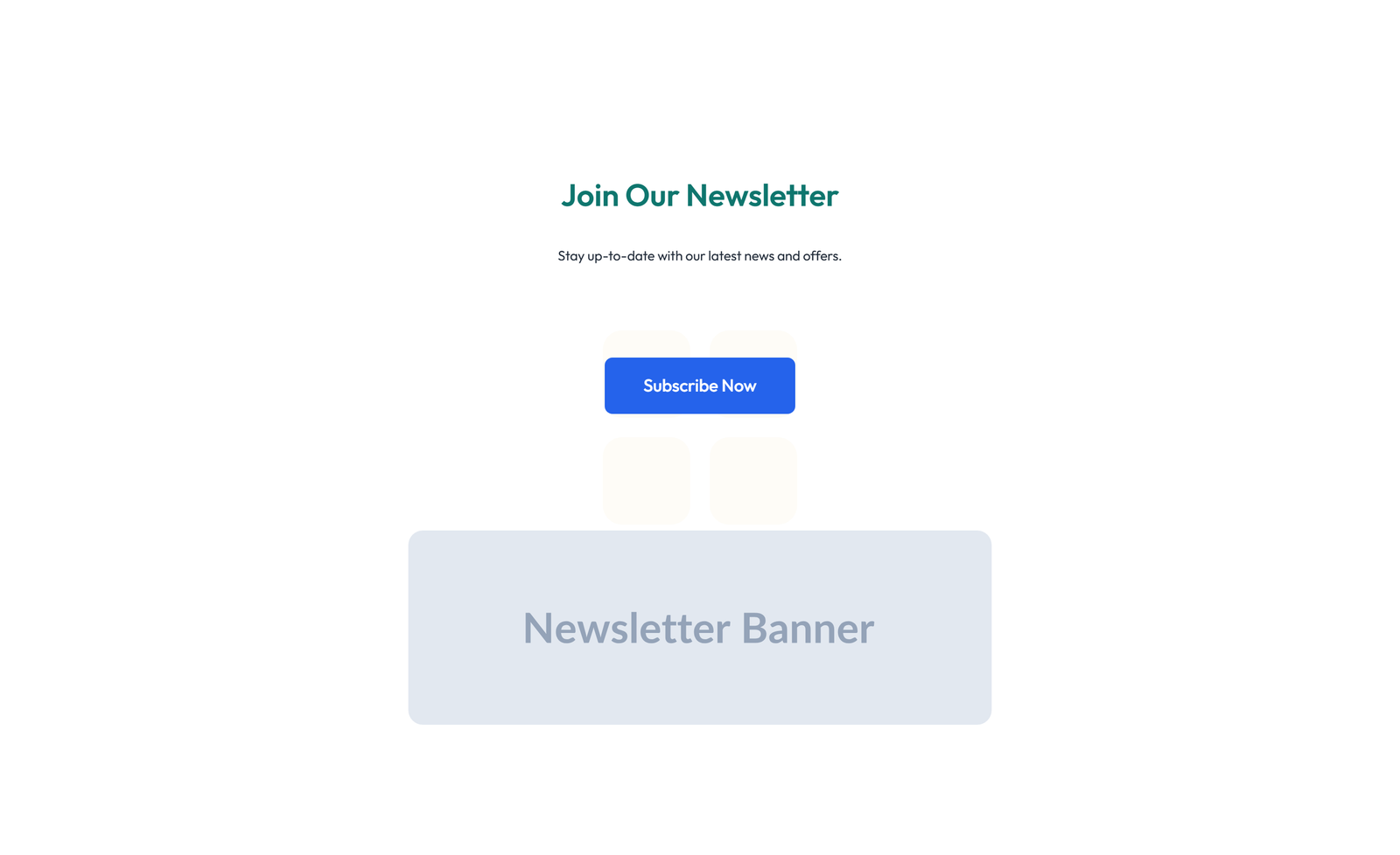 Newsletter Layout Style 4 - Elementor component