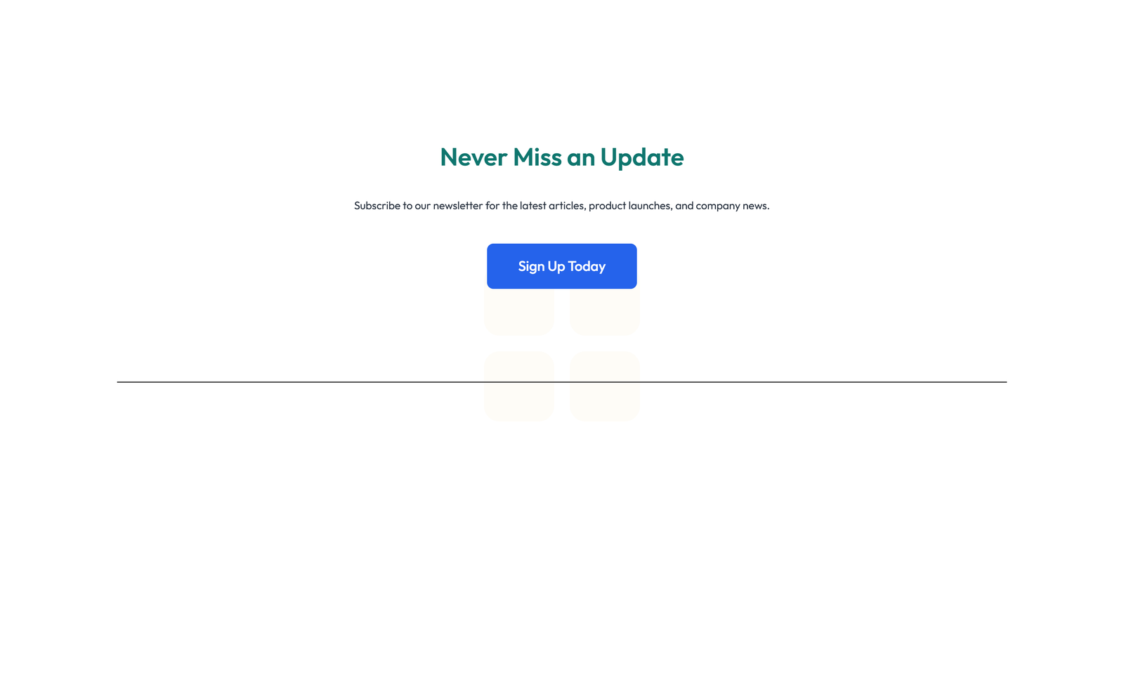 Screenshot of Newsletter Layout Style 4 3 - Elementor Newsletter / Signup component