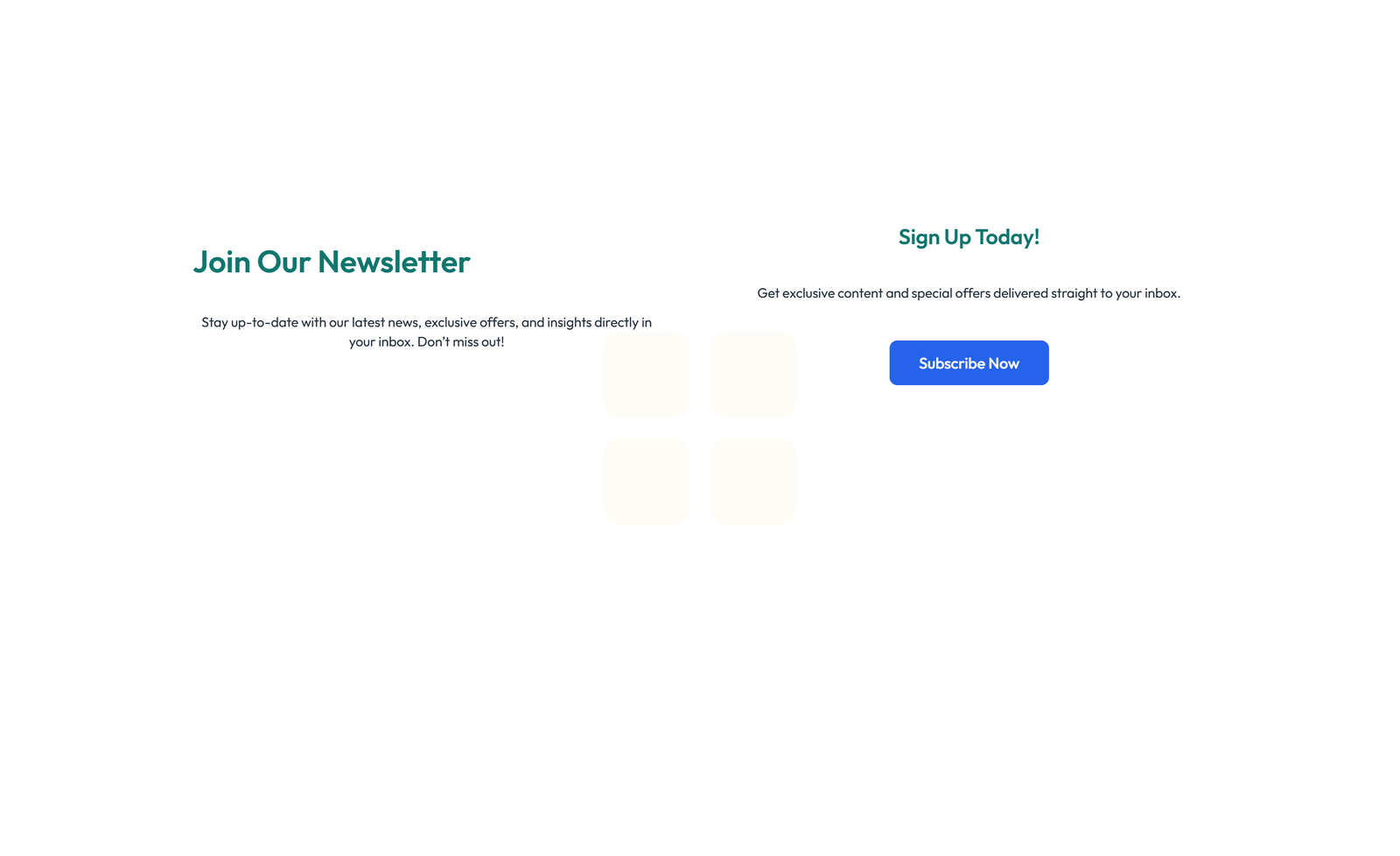 Screenshot of Newsletter Layout Style 5 4 - Elementor Newsletter / Signup component