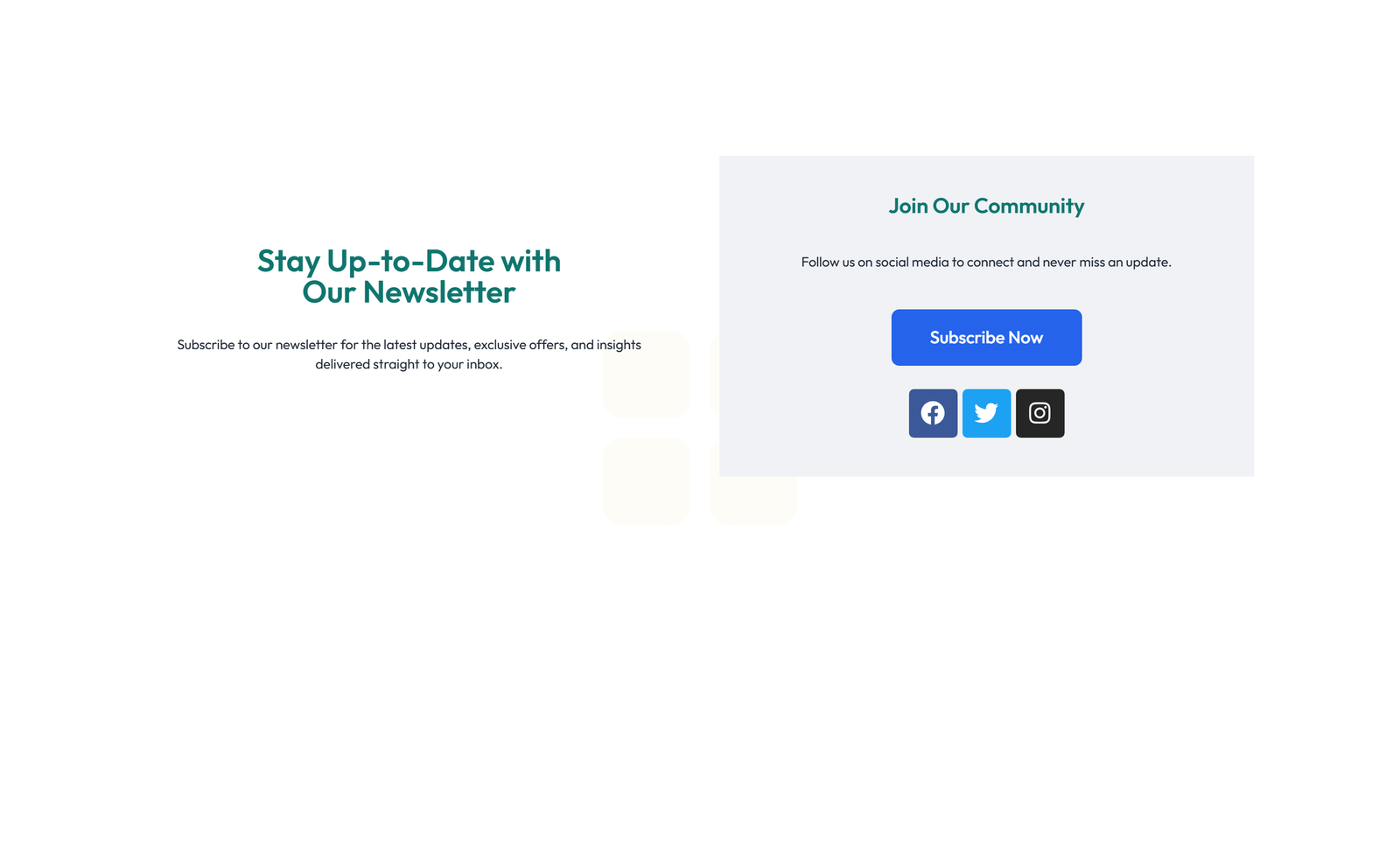 Screenshot of Newsletter Layout Style 4 6 - Elementor Newsletter / Signup component