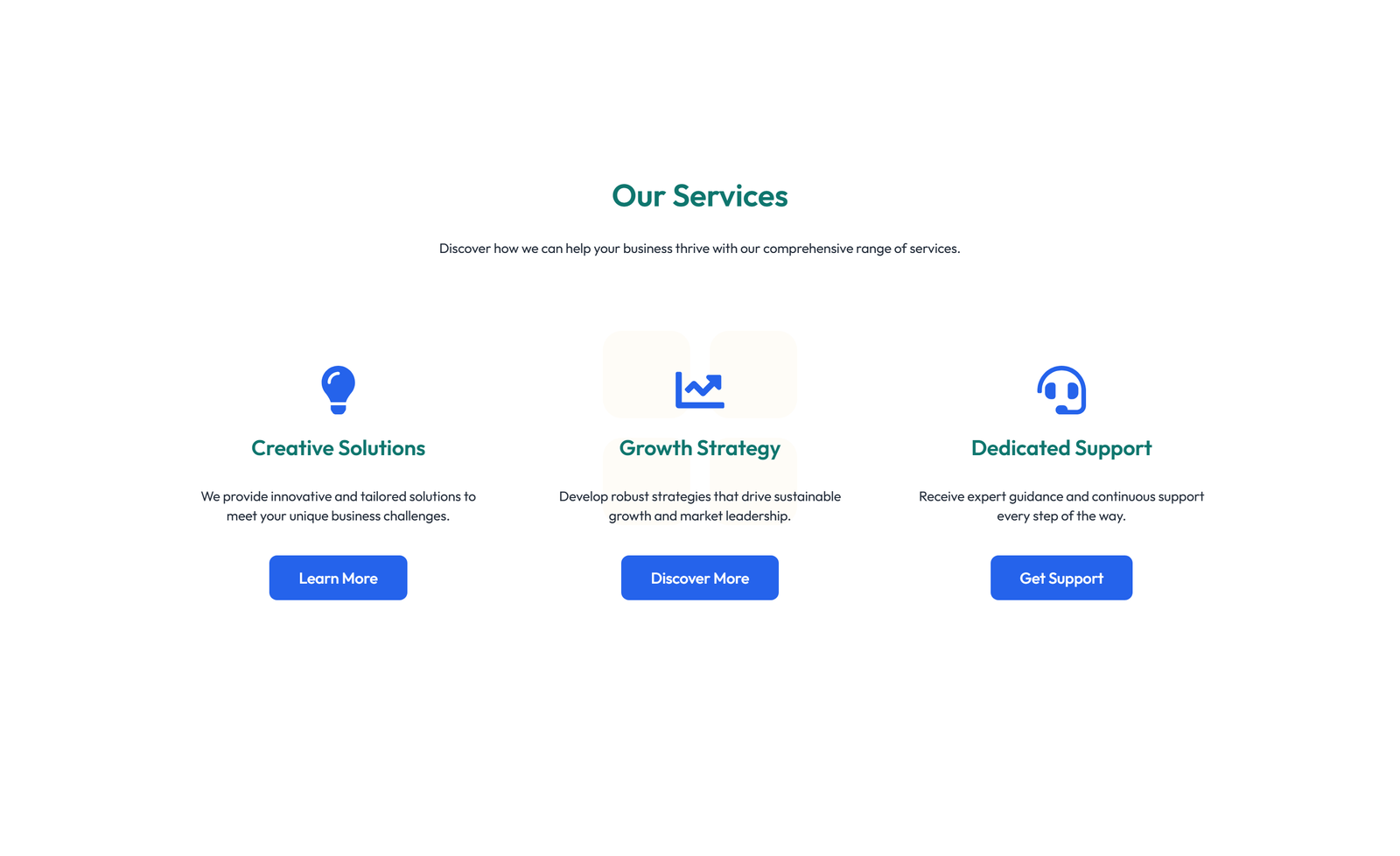 Screenshot of Service Layout Style 1 - Elementor Services Sections component