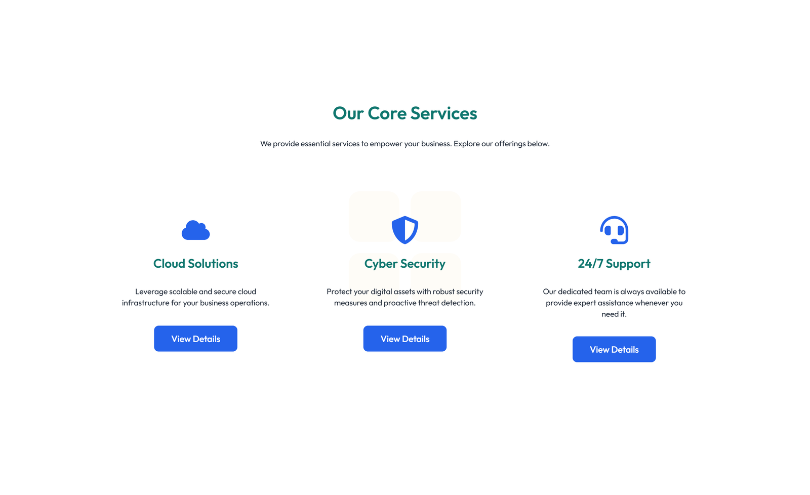 Screenshot of Service Layout Style 6 3 - Elementor Services Sections component