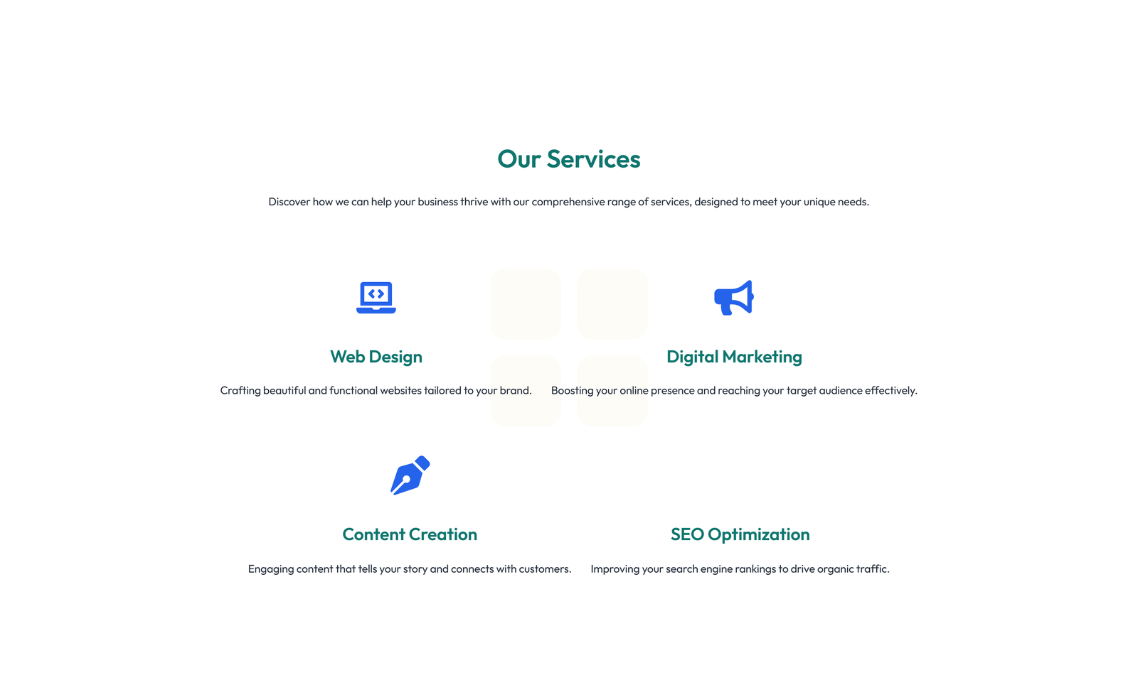 Screenshot of Service Layout Style 1 6 - Elementor Services Sections component