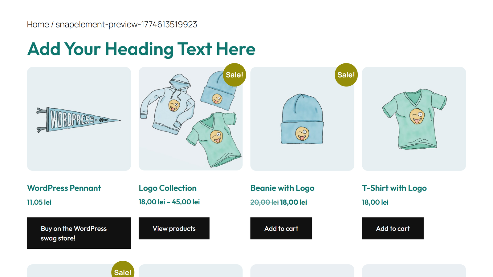 Shop Page Design 6 7 - Elementor component