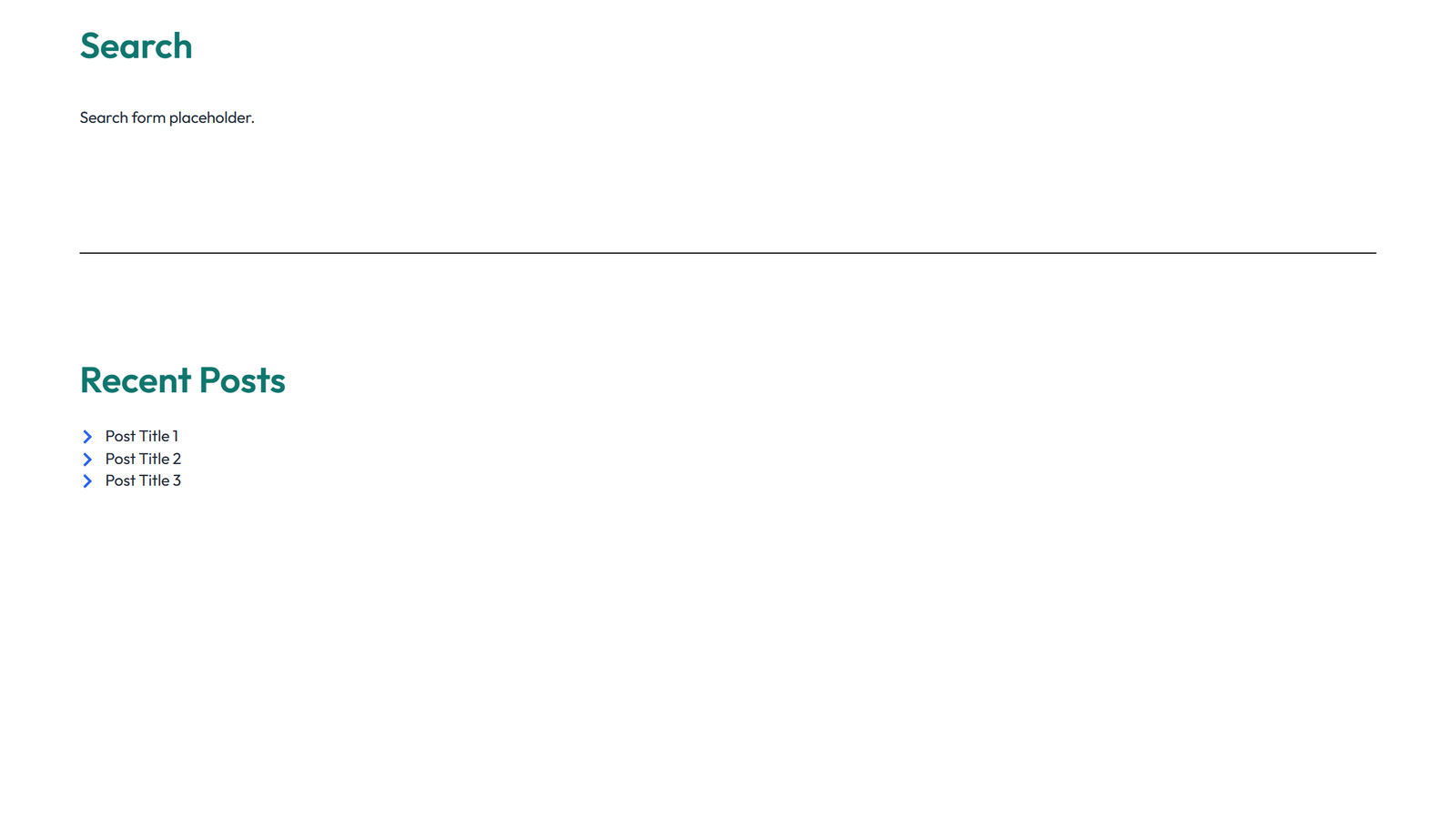 Screenshot of Sidebar Layout Style 3 - Elementor Sidebars component