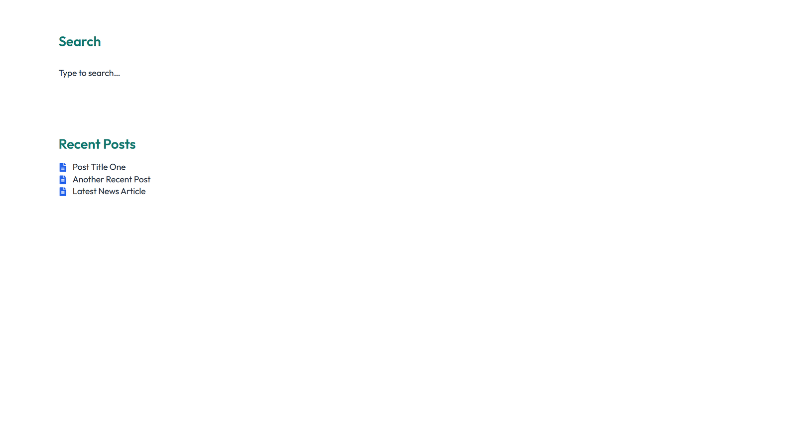 Screenshot of Sidebar Layout Style 5 - Elementor Sidebars component