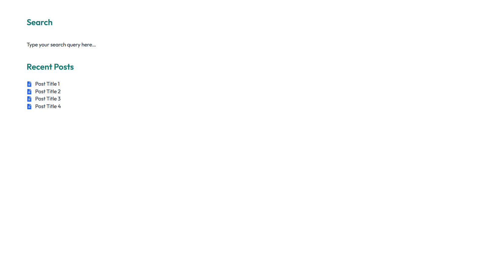 Screenshot of Sidebar Layout Style 3 2 - Elementor Sidebars component