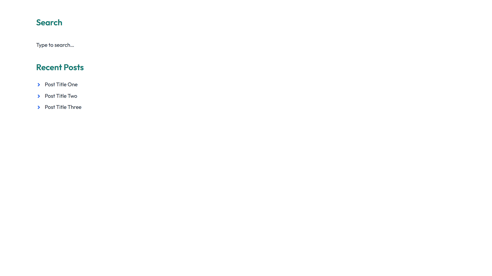 Screenshot of Sidebar Layout Style 3 3 - Elementor Sidebars component