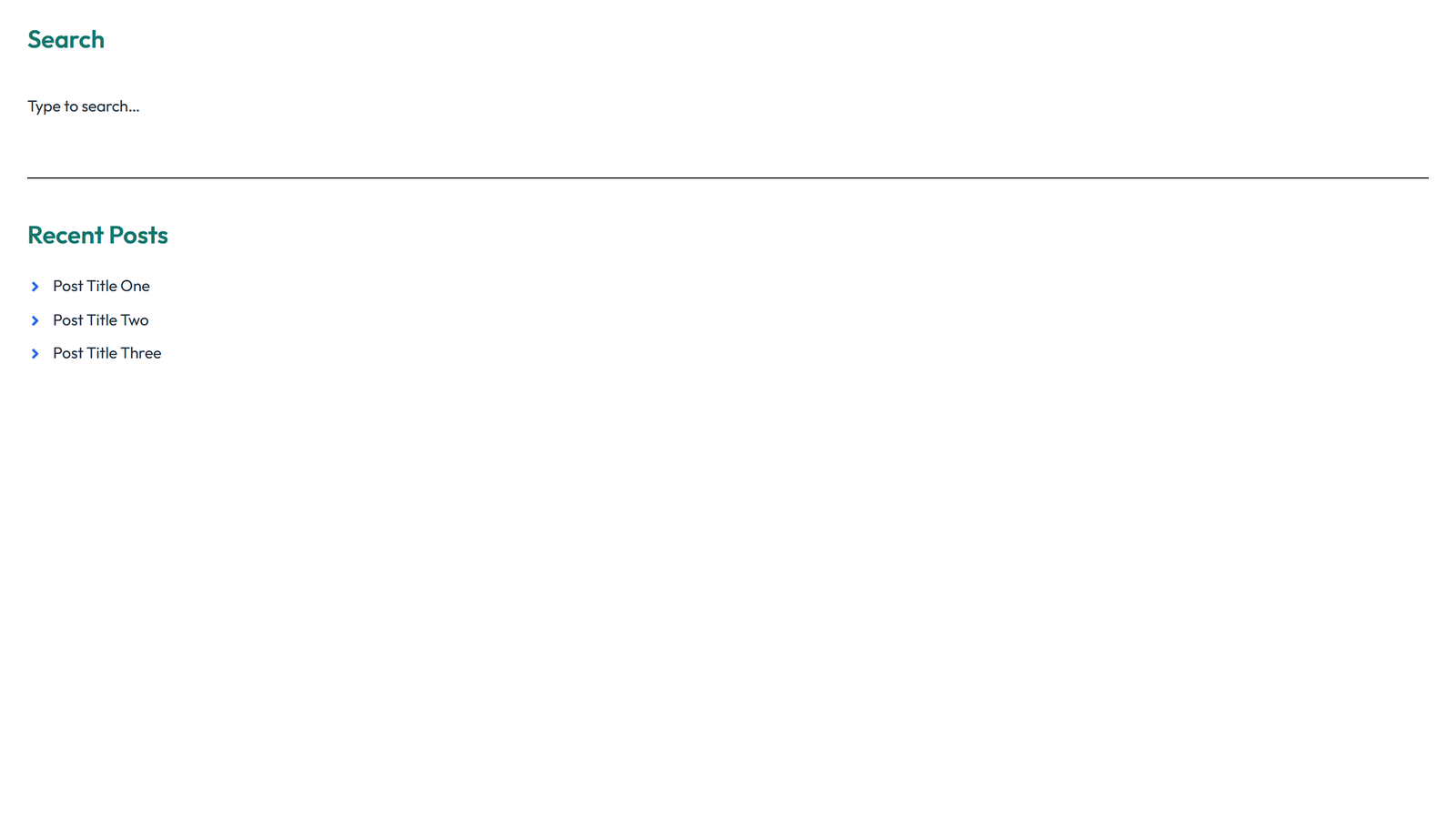 Screenshot of Sidebar Layout Style 4 3 - Elementor Sidebars component