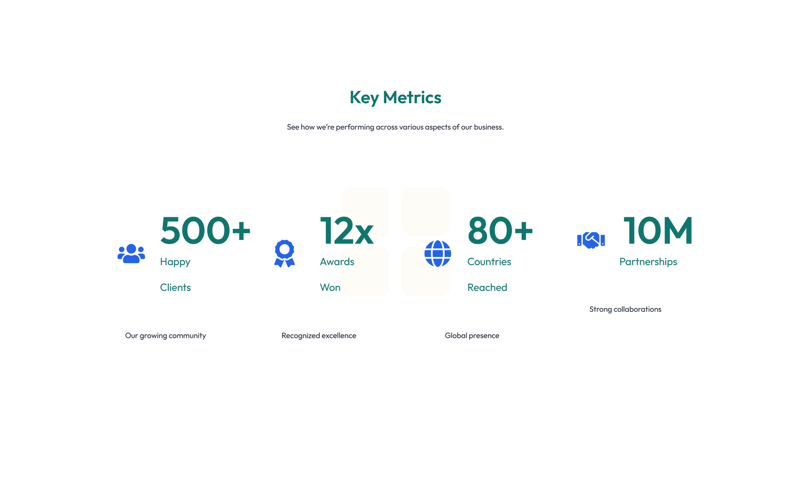 Screenshot of Stats Layout Style 5 - Elementor Stats / Counters component